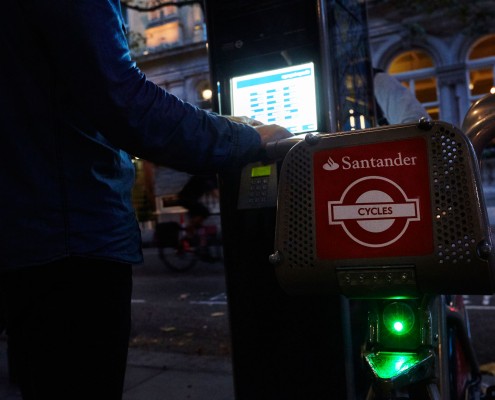 Laserlights boris bikes